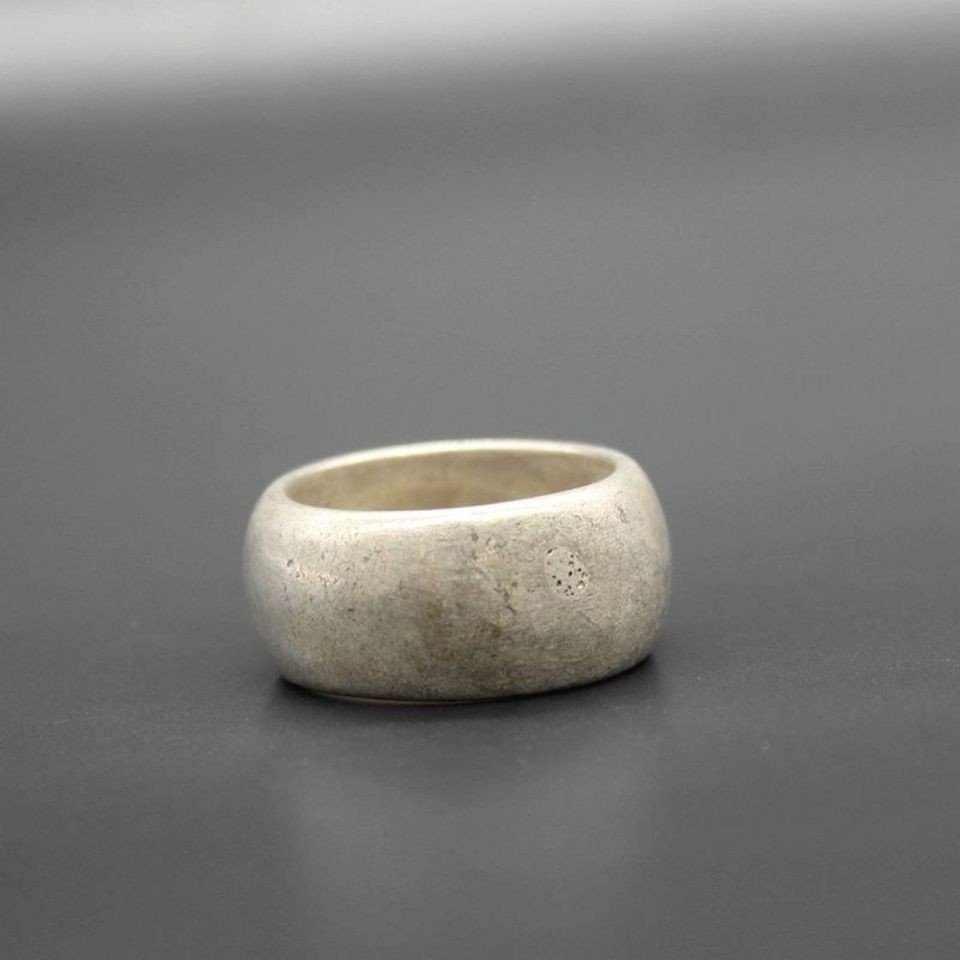 Tibetan Silver Ring Plain Face Ring Jewelry