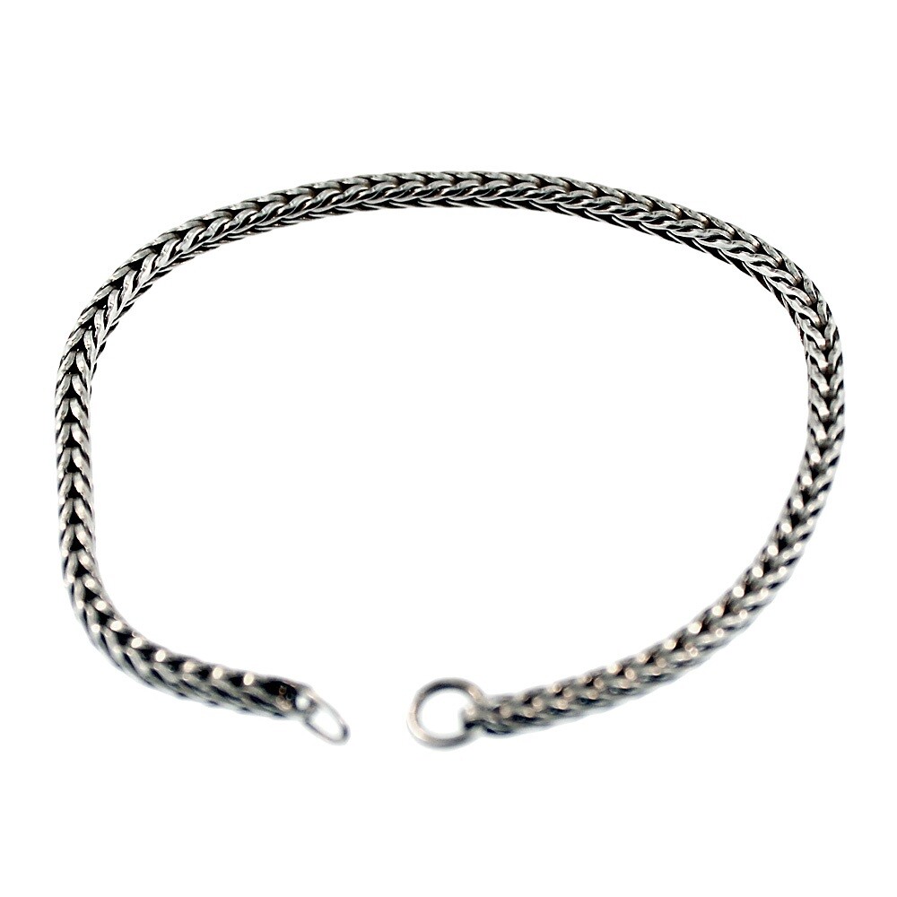 Trollbeads Original Foxtail 15221 Bracelet Silver 8.3 (7.3 actual) inch *0