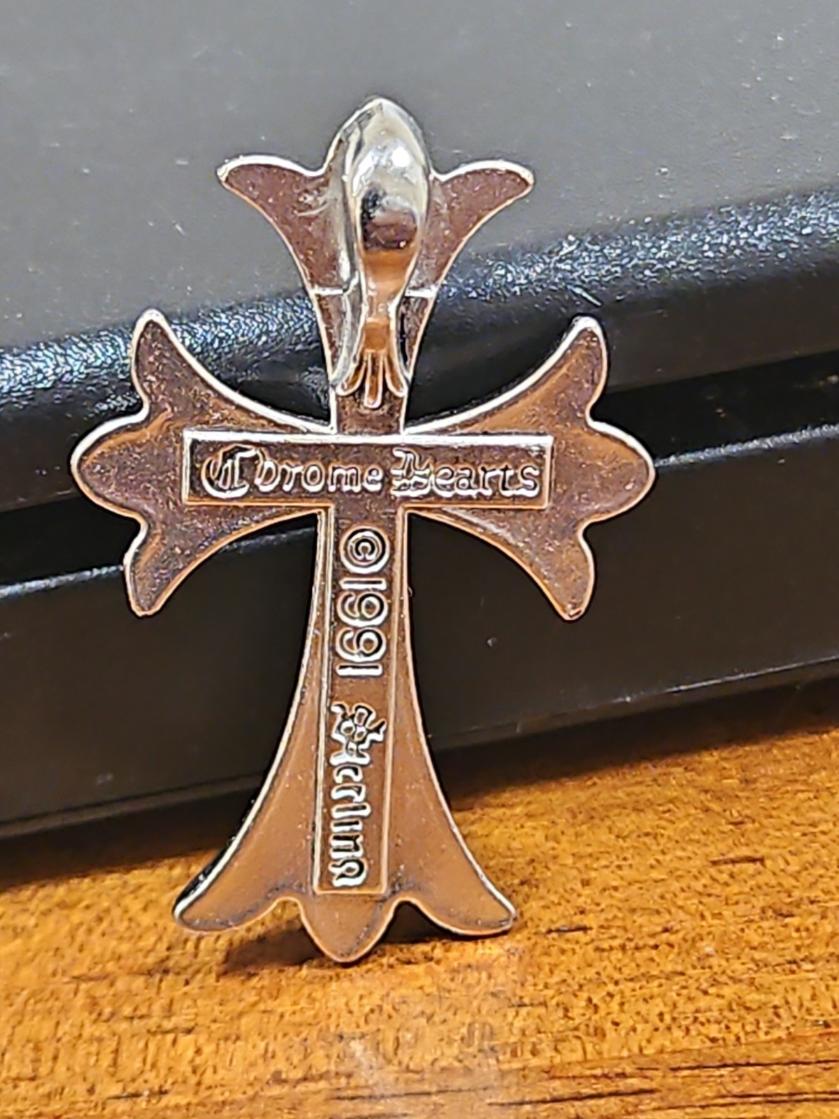 100% Authentic Chrome Hearts Cross Pendant 1991 Sterling Silver