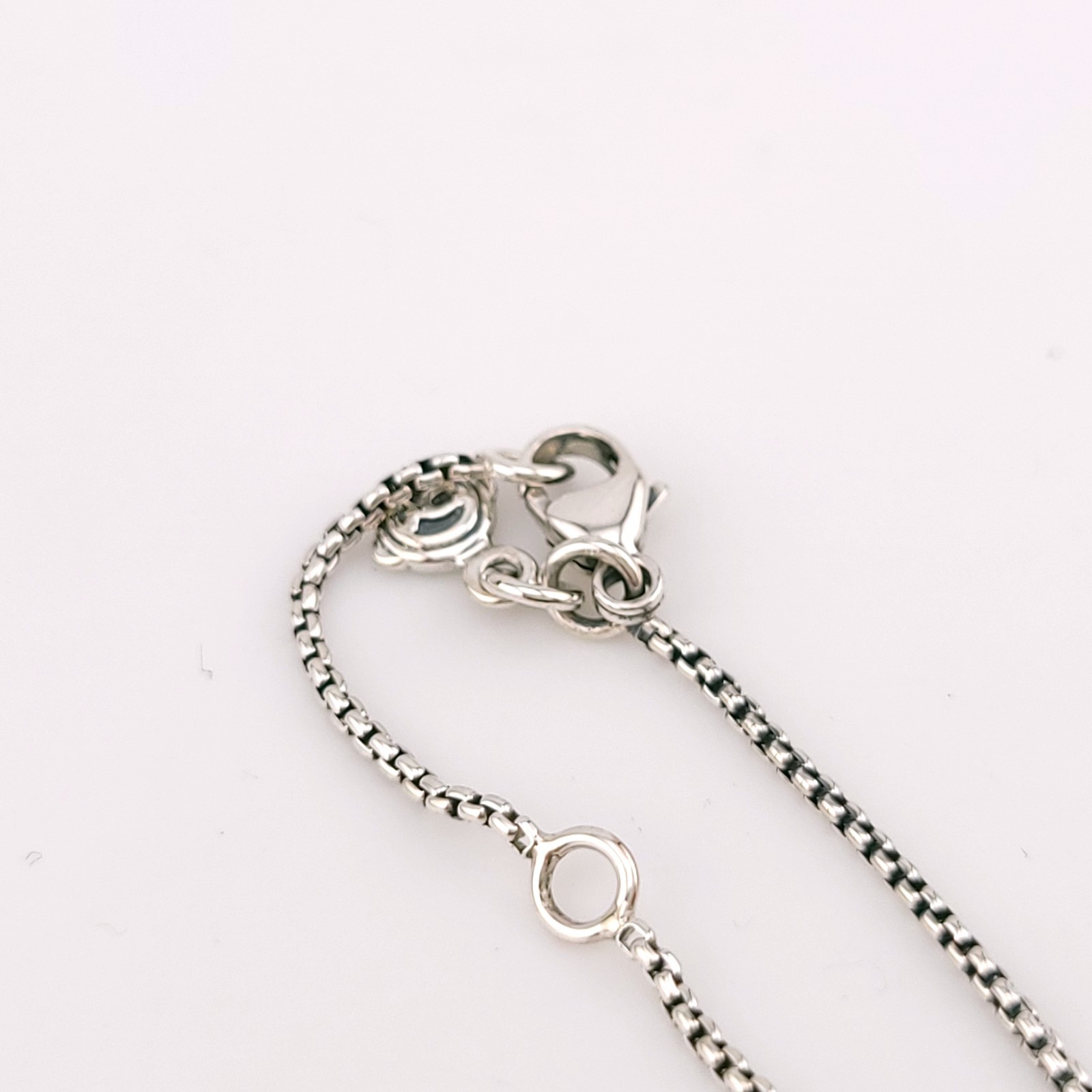 DAVID YURMAN Sterling Silver 8mm Chatelaine Black Hematite Adjustable Pendant