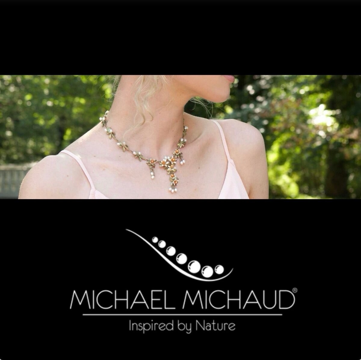 Michael Michaud Hydrangea Bracelet Handcast Botanical Jewelry Nature Gift