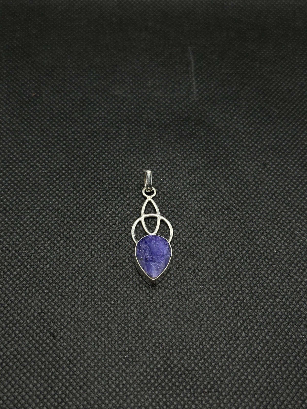 Stunning Blue Sapphire “Stone of Wisdom” Spiritual Truth Sterling Silver Pendant