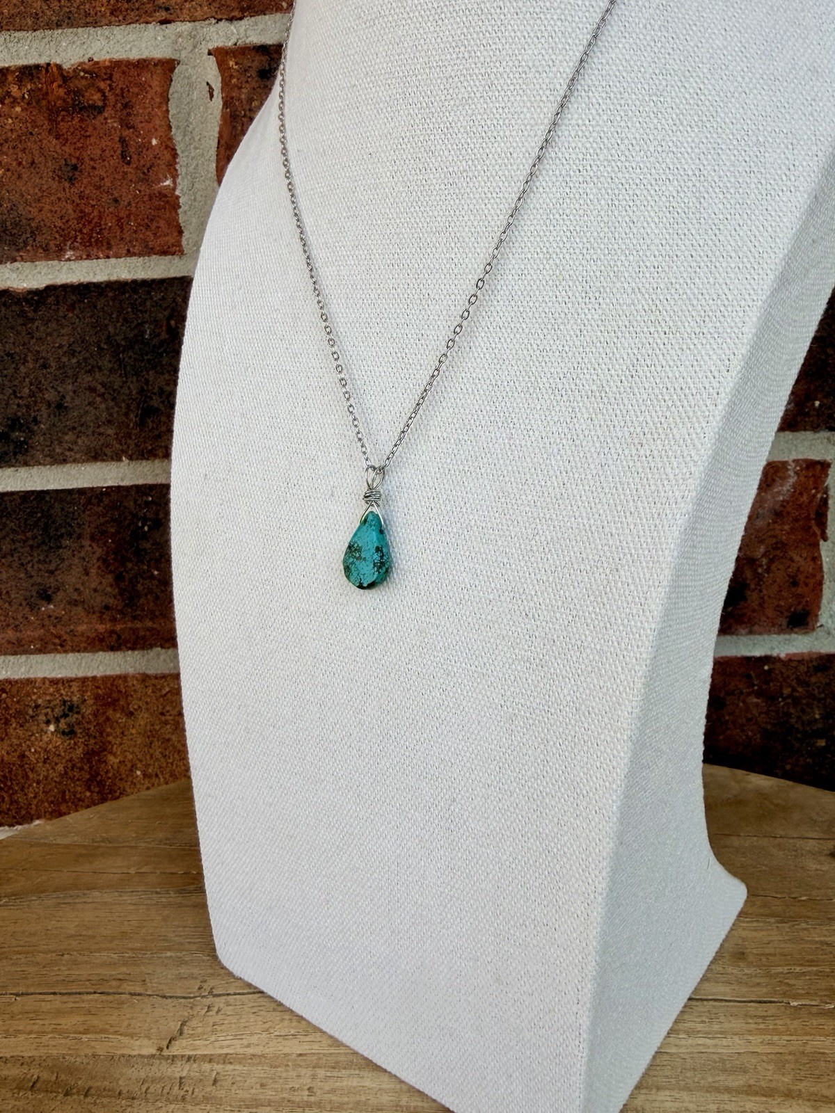 Turquoise Teardrop Necklace