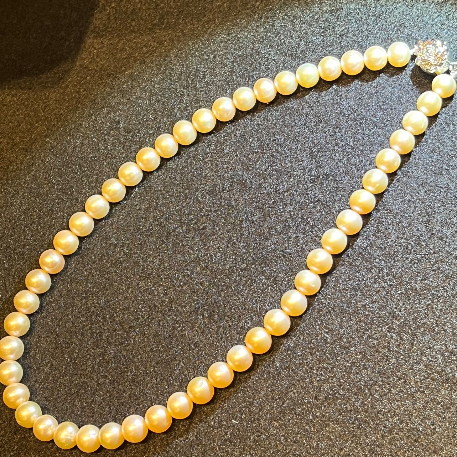 Akoya Pearl Aurora Color Necklace 7.3mm to 8.1mm From Japan