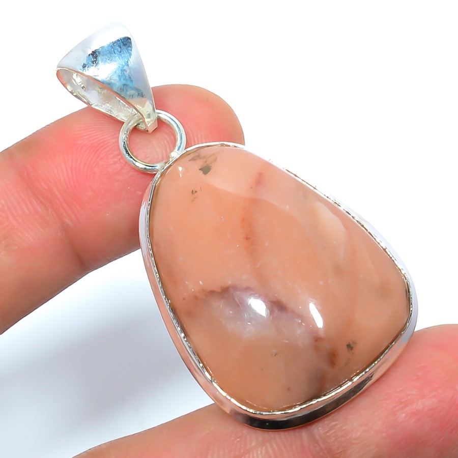 Natural Imperial Jasper – Guadalajara 925 Silver Plated Pendant 2.07″ LBP-323