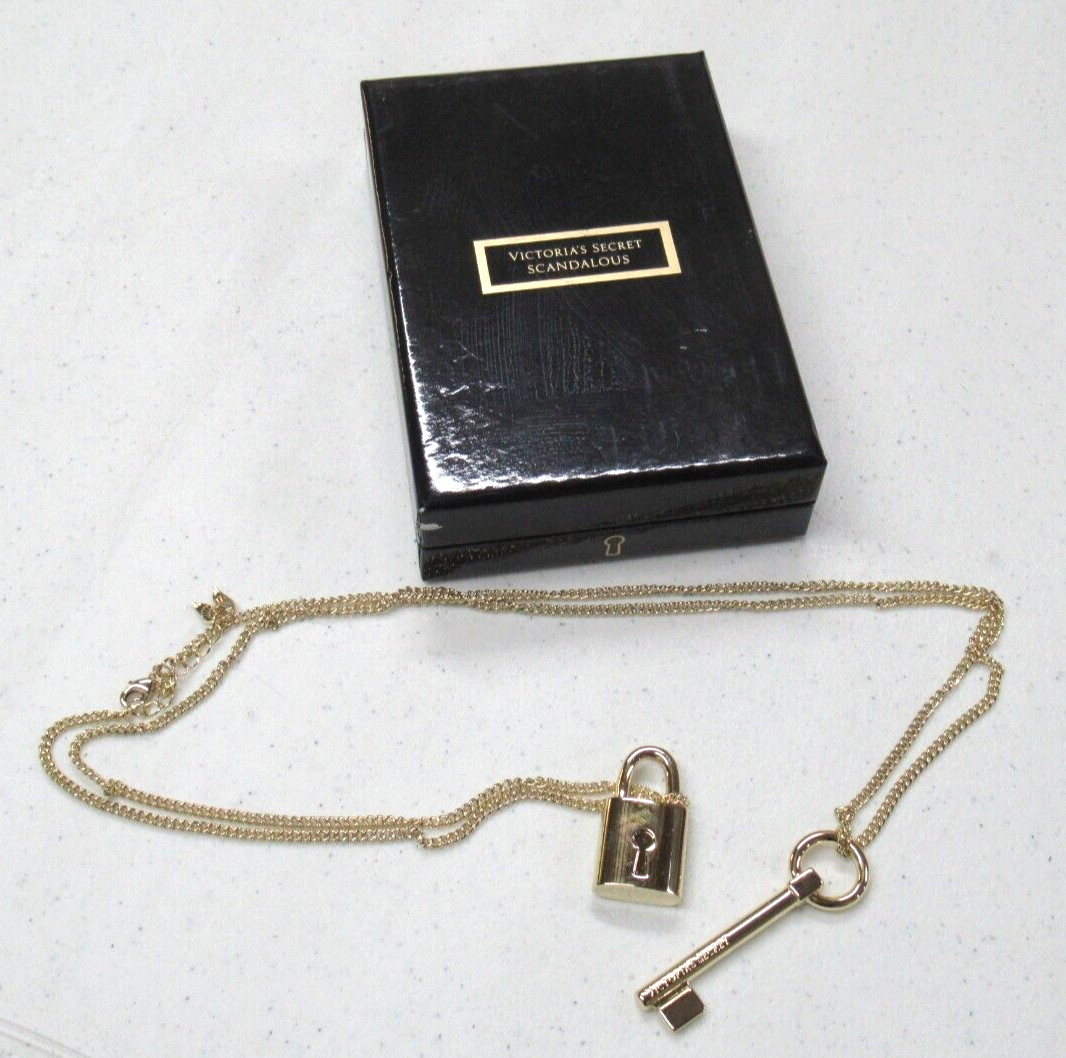 Victoria’s Secret Limited Edition “Scandalous” Lock and Key Necklace – $78