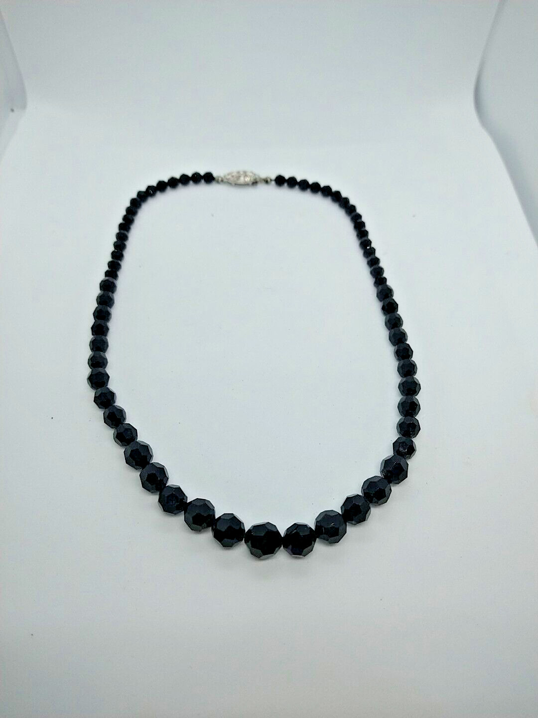 y2k 1990’s Necklace black Glass beads vintage retro Whimsigoth Goth Sparkly