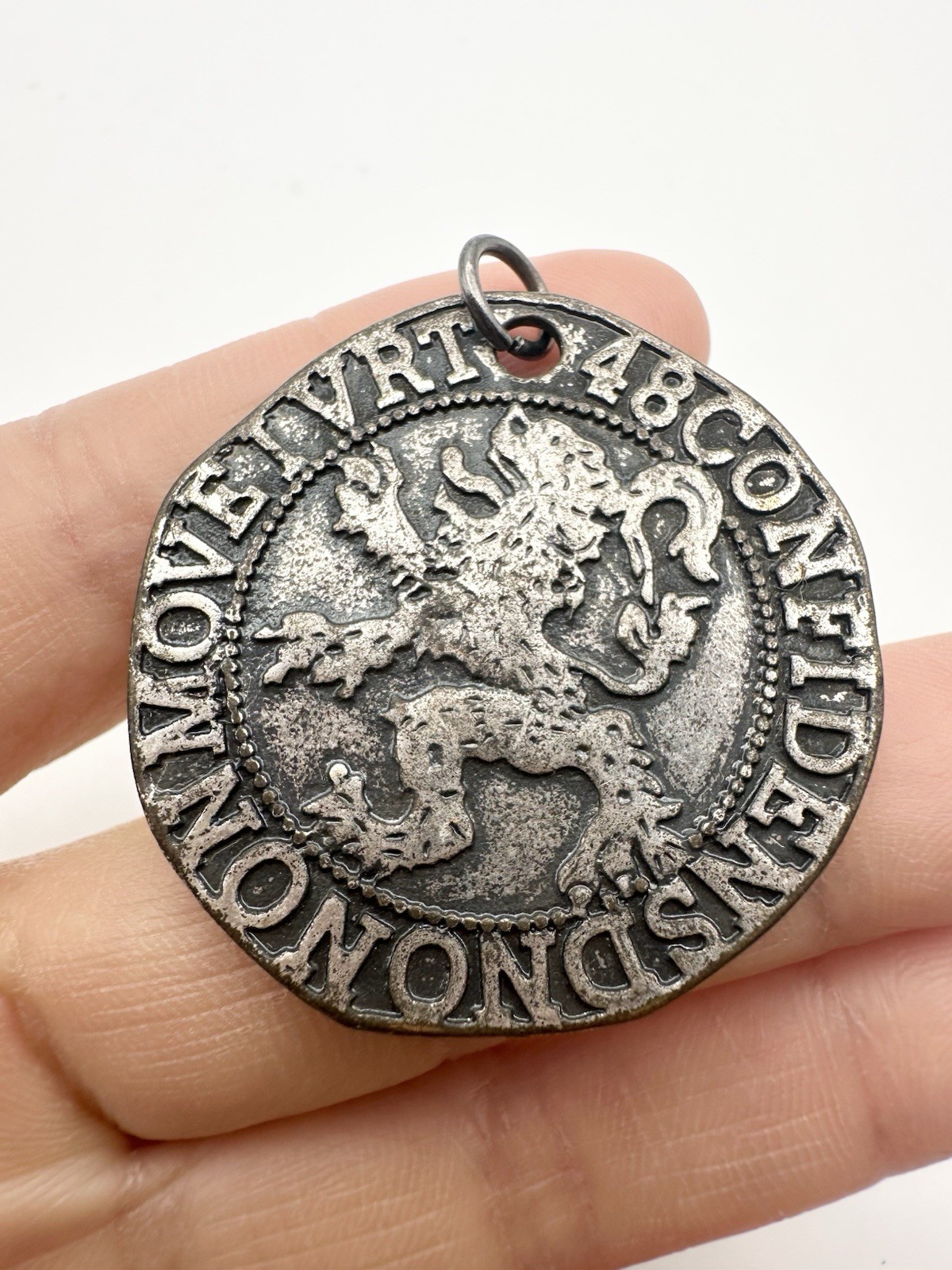 Netherlands Dutch Lion Coin Charm Replica