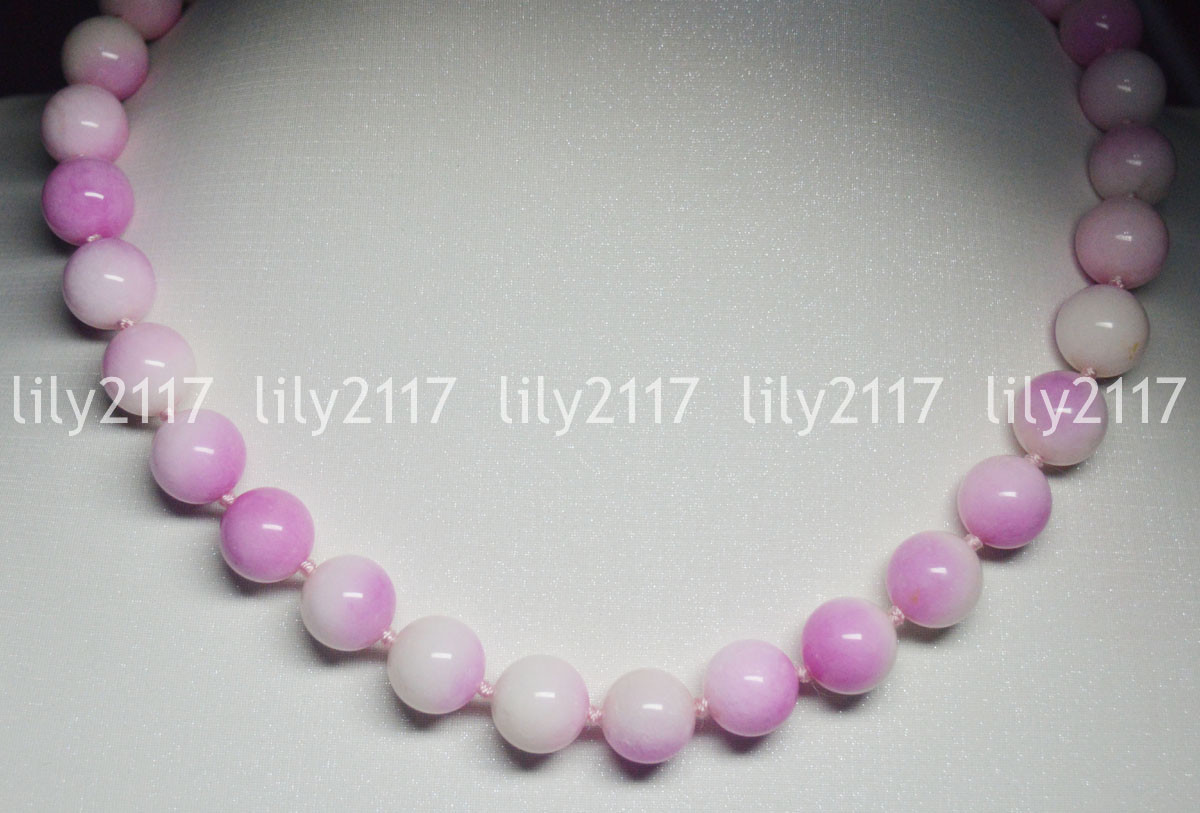 Natural 8mm pink Multicolor Kunzite Round Gems Beads Jewelry Necklace 16-48″ AAA