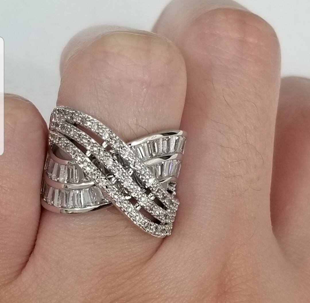 925 Sterling Silver Ring stamped for women
