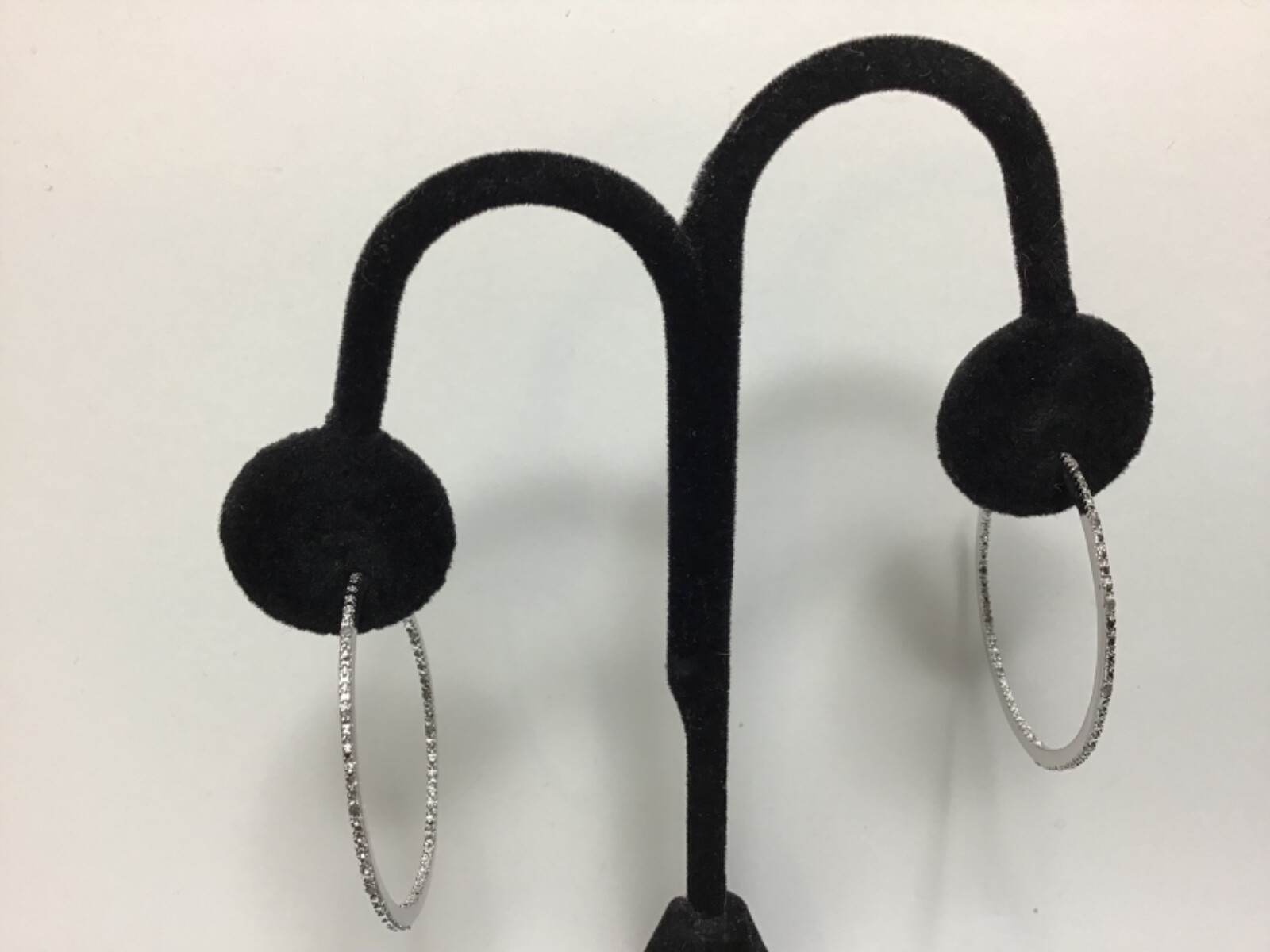 Vintage Sterling Silver 4.6 gr Pieced Hoops Earrings 1 1/2” Round 💗