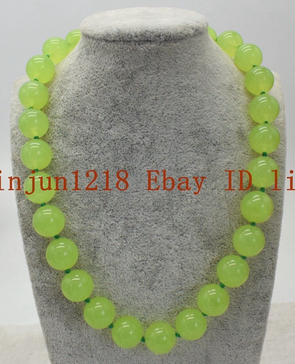 Natural Huge 14mm Green Peridot Round Beads Gemstone Necklace 14-36in