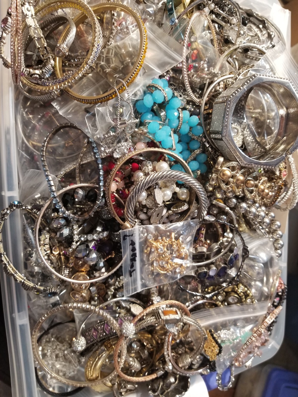 Lot Random Mix Bracelets rhinestone cuff stretch enamel Wrap Bead Gold silver Pl