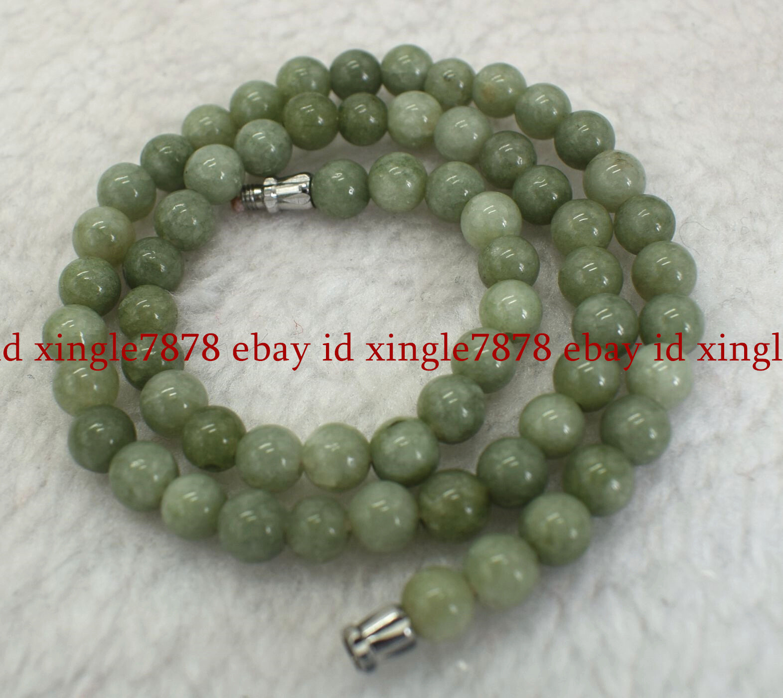 6/8/10mm Natural A Green Jade Jasper Round Gemstone Beads Necklace 16-36 inches