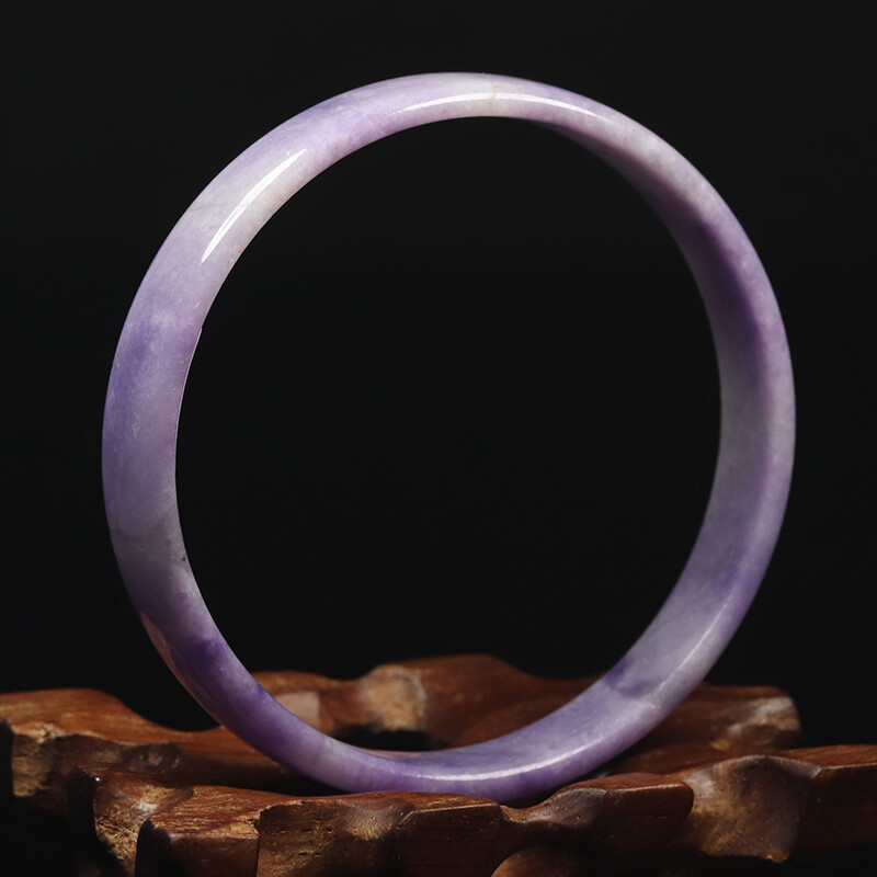 57mm Lavender Purple Jadeite Jade Bangle Bracelet Women’s Chinese Jade 10471