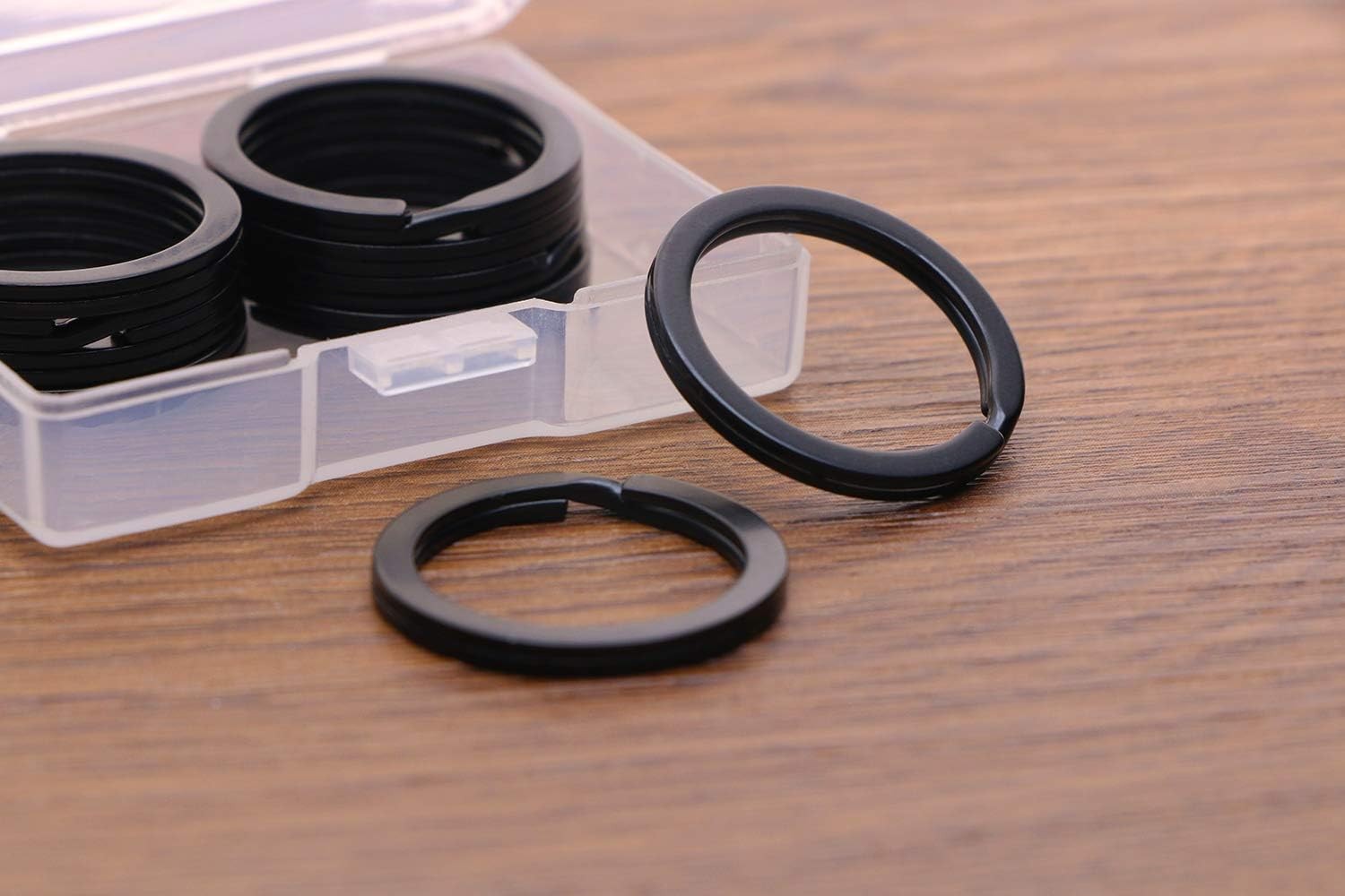 1 Inch/25mm Diameter Metal Flat Split Key Chains Rings for Home Car Keys Attachm