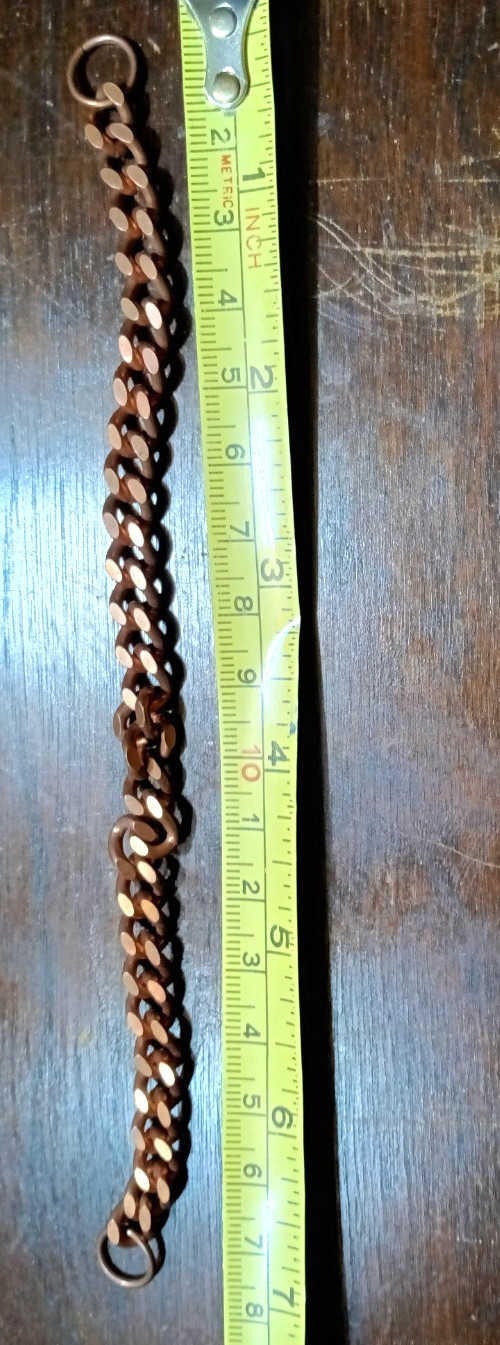 Copper Curb Link Chain 7″ 20 Grams