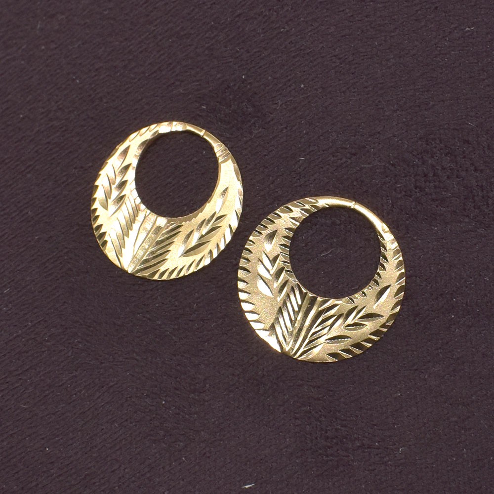CLASSIC PUNJABI NATTIYAN 18 K GOLD PLATED EARRING FOR MEN BOYS EARRINGS u576