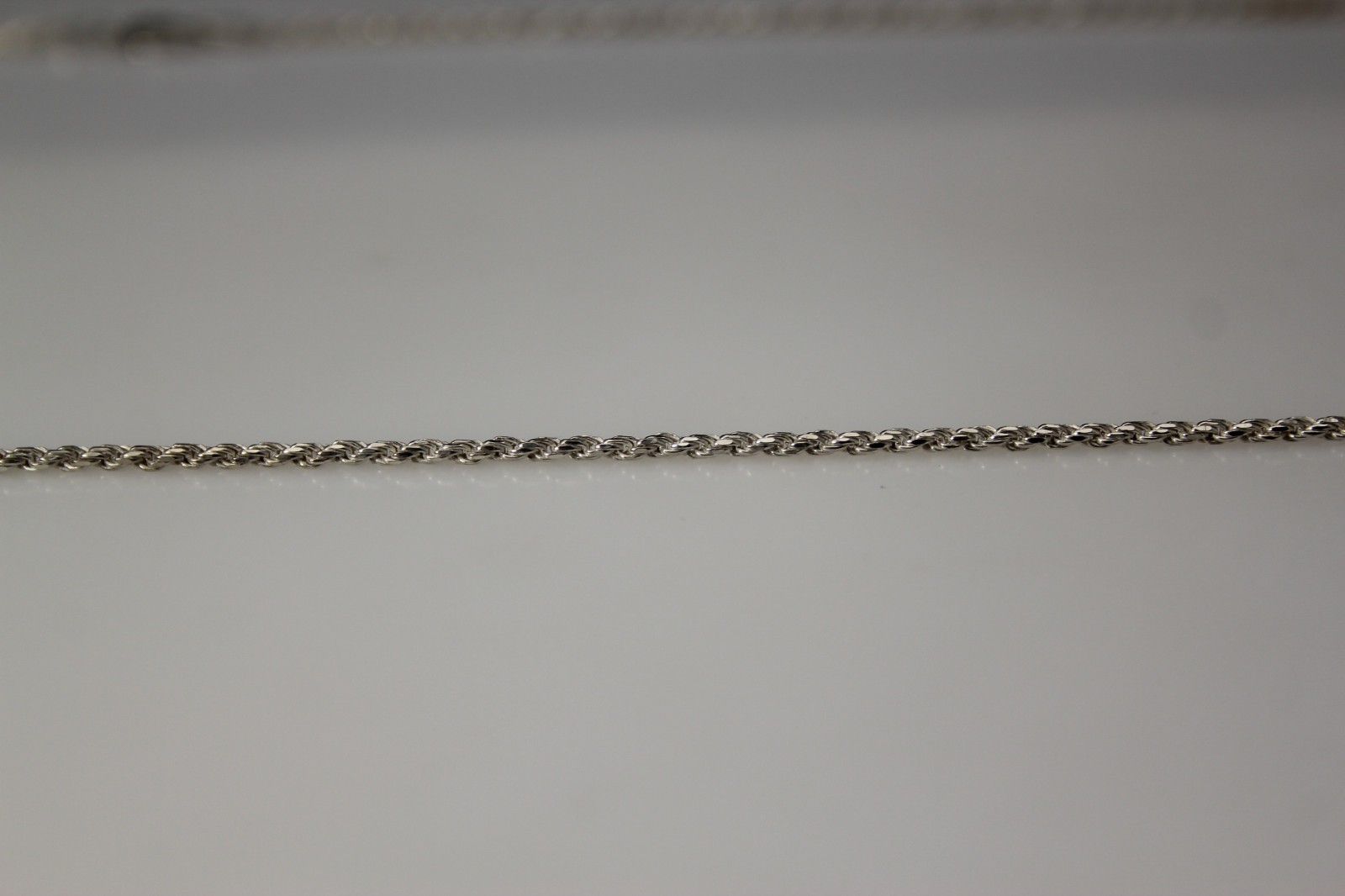 Sterling Silver 925 Rope Chain Necklace 7.3 grams, 24-1/2″ long, NEC5974x
