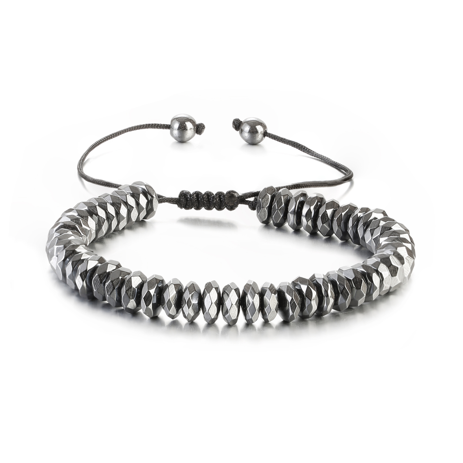 Energy Hematite Bead Healing Bracelet Braided Therapy Care Weight Loss Bracelets