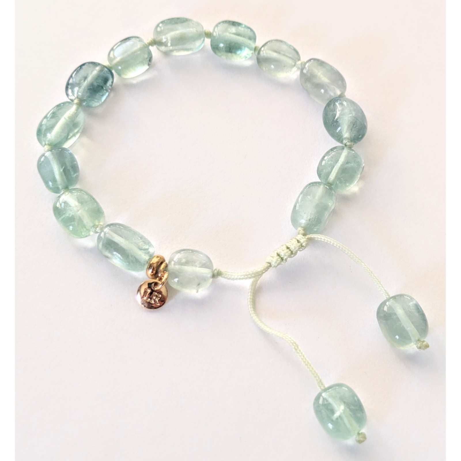 LOLA ROSE Green Flourite Chunky Nugget Gemstone Adjustable Bracelet