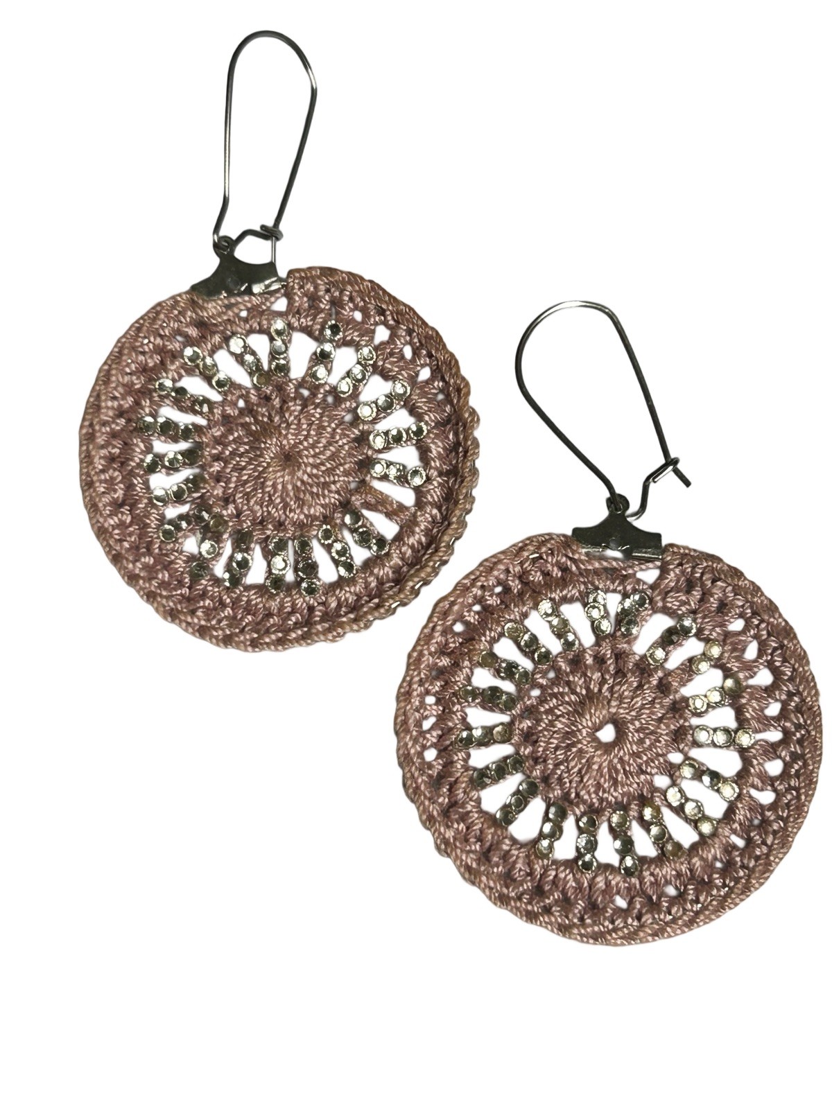 Icy Boho Earrings New Surgical Steel Ear Wire In Lavender