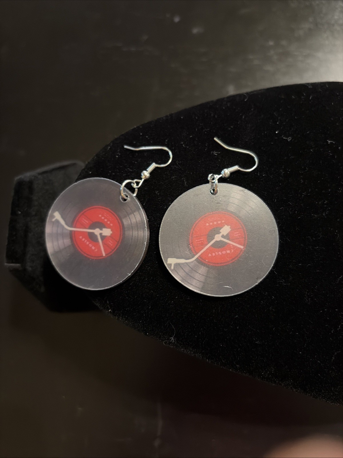 Vintage Vinyl Record Dangle Earrings New