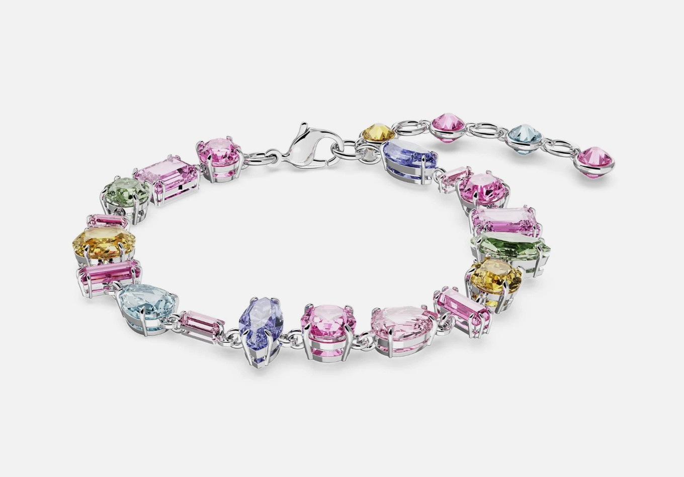 Swarovski Gema Bracelet Mixed Cuts Multicolored Rhodium Plated 5656427