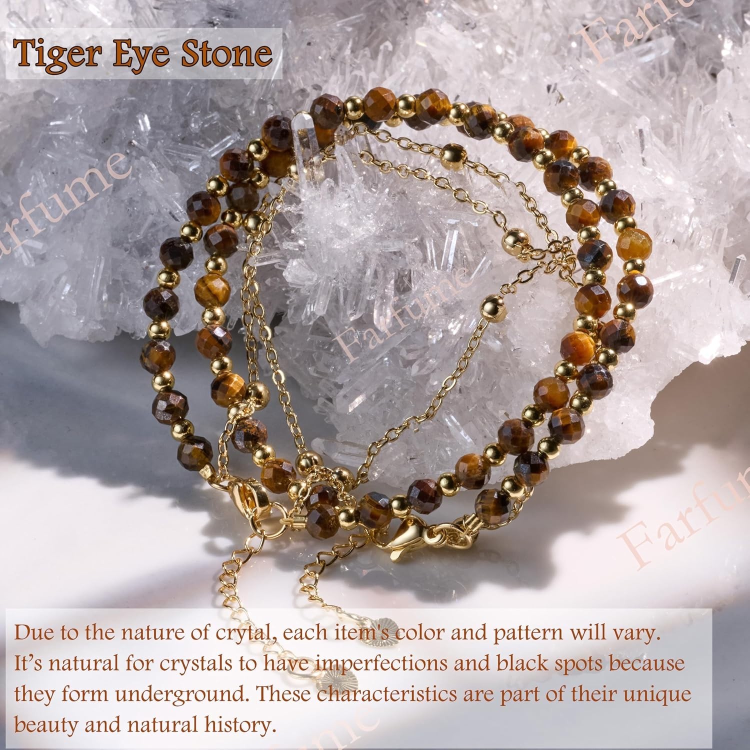 Handcrafted Tiger Eye Beaded Bracelet 6.1-8.07 Inches – Stylish & Protective