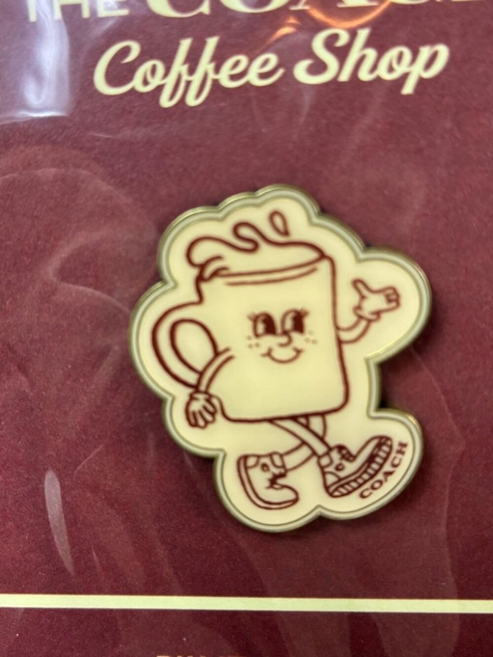Coach Coffee Shop Lil Miss Jo Collectible Sealed Pin – NWT Rare Novelty