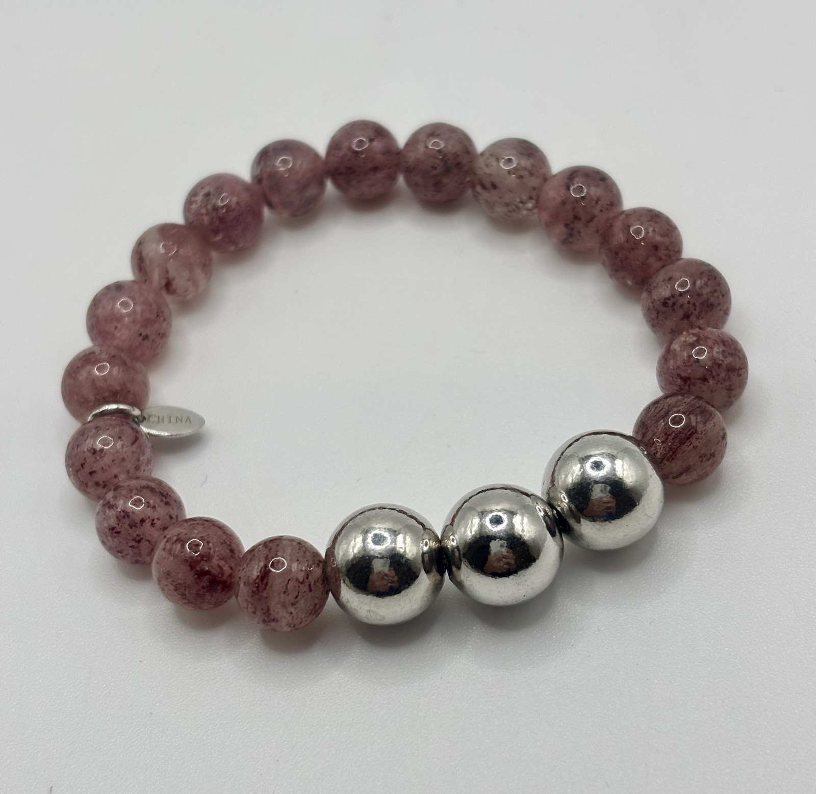 Strawberry Quarts 925 JCM bracelet