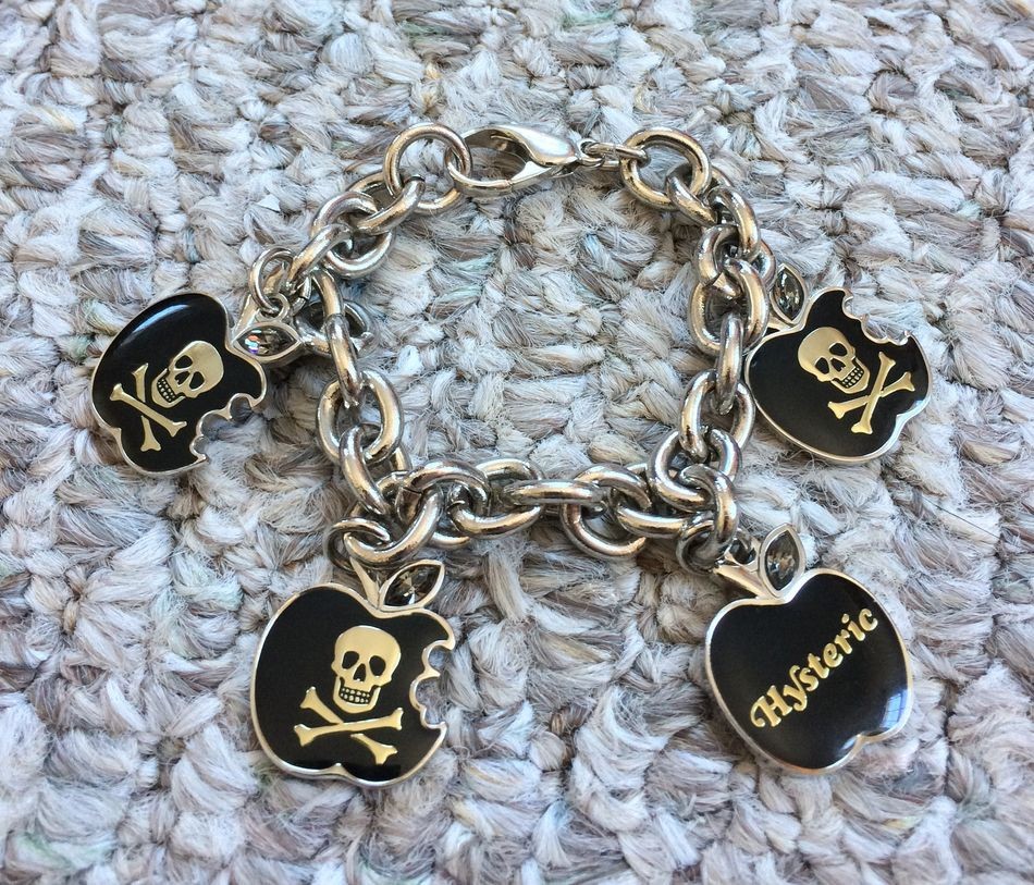 Hysteric Glamour Skull Apple Charm Bracelet