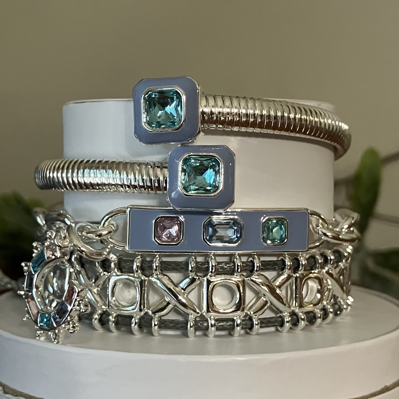 Bomb Party Spring Stacks 2026 Blessed And Protected Horseshoe Bracelet Silver