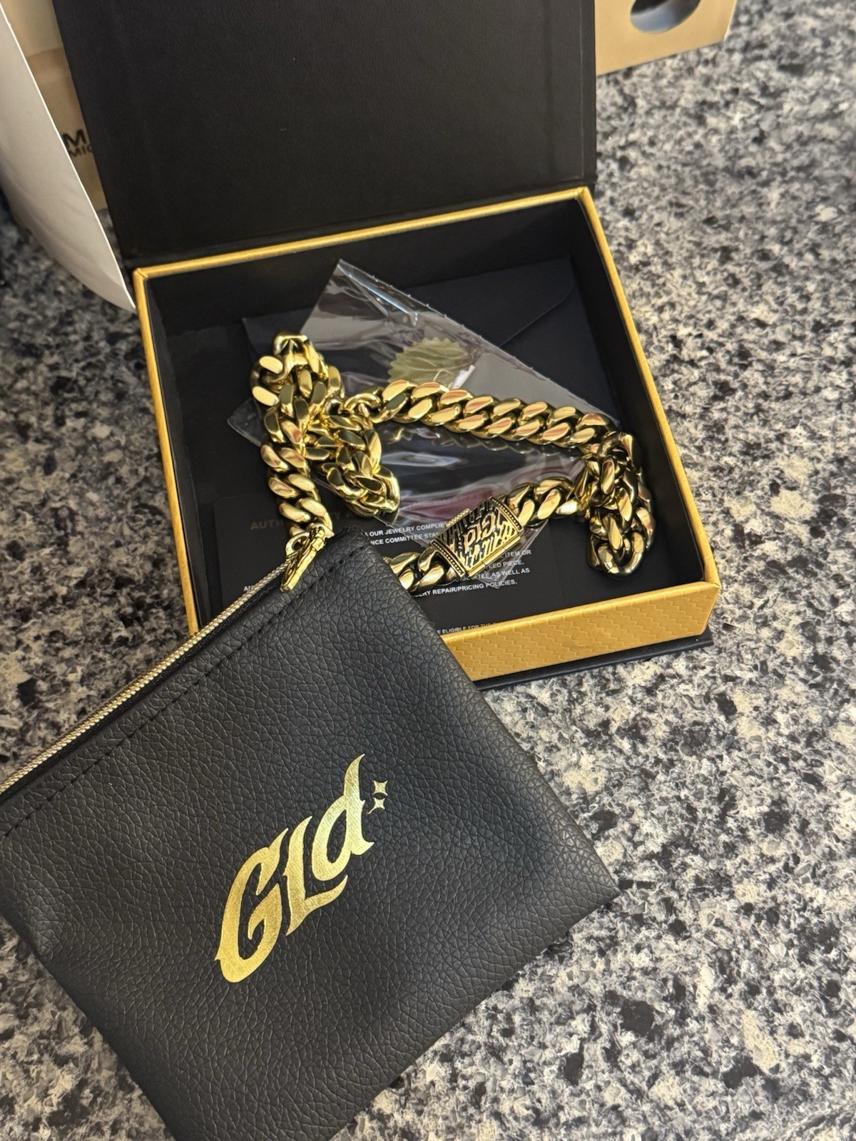 Cadena De Plata, Bañada En Oro, Garantizada, 10 De 10 GLD