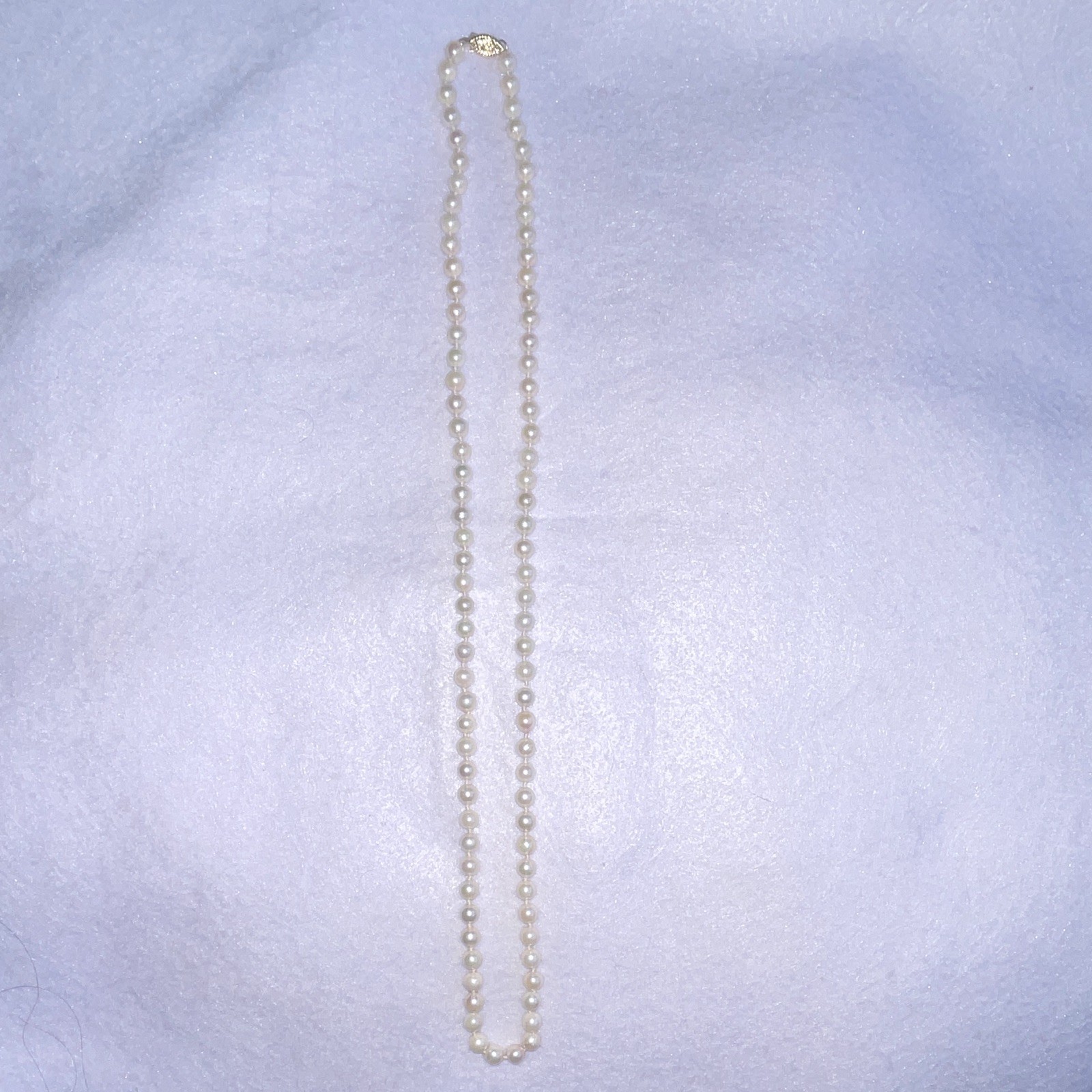 Certified Akoya Japanese Cultured Pearl Necklace and Earrings 24″
