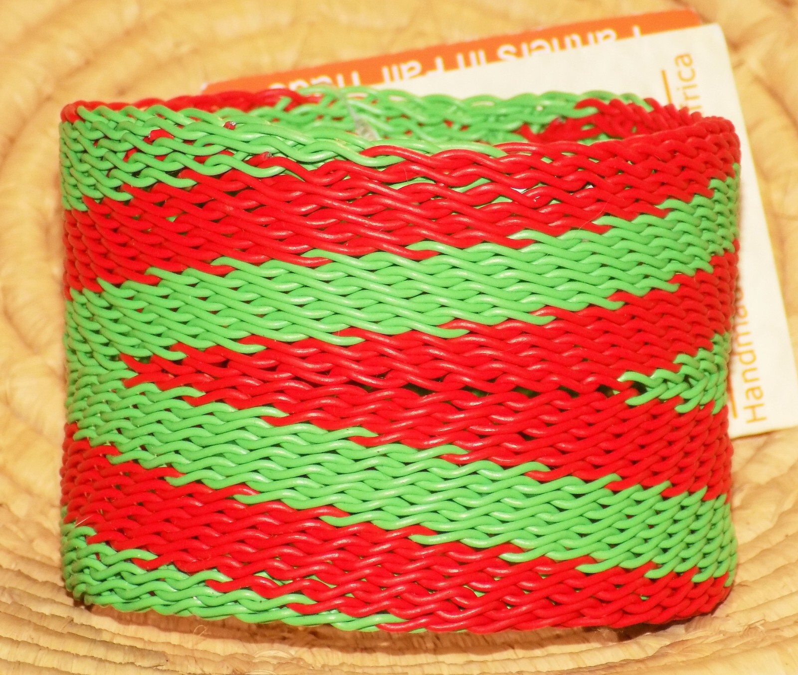 Bangle Fair Trade African Telephone Wire bracelet MEDIUM jbww121