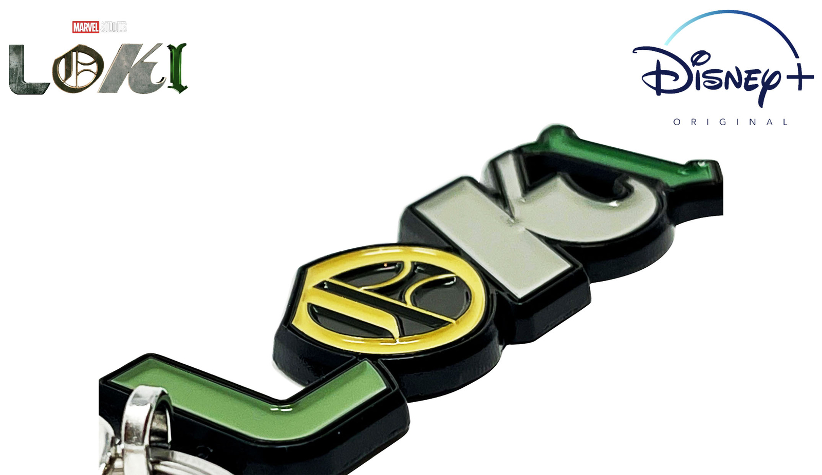 LOKI Logo Keychain, Official Marvel Disney+ Exclusive Limited Edition Combo Pack