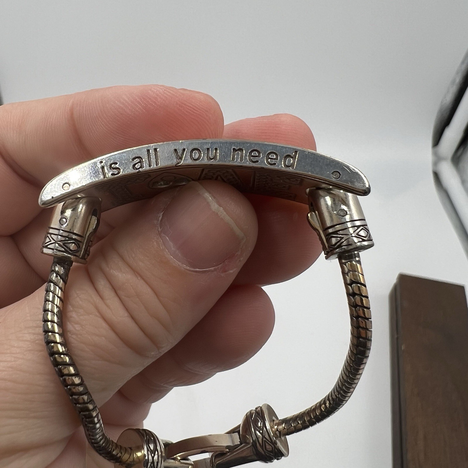 BRIGHTON All You Need is LOVE Charm Bracelet, With Charms And Extender 7-8 Inch