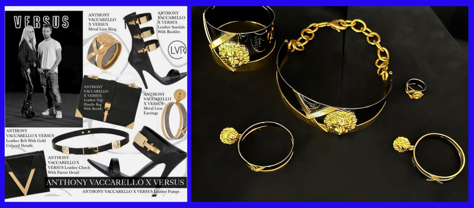 VERSUS VERSACE 4 PEICE JEWELRY SET