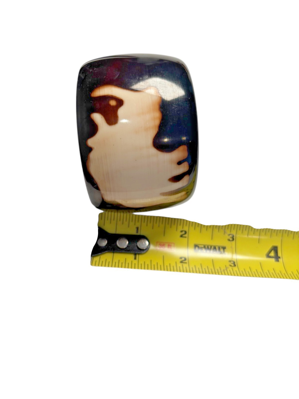 Wide Chunky Tortoise Shell Style Bracelet Resin Acrylic Brown Cream Cuff Bangle
