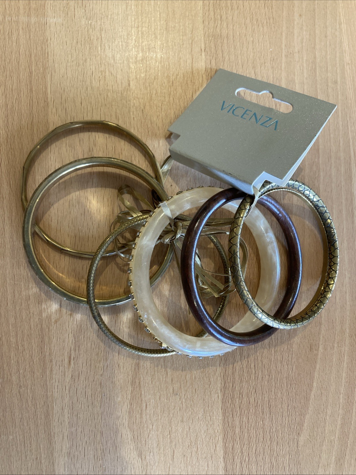 Bangles – a Beautiful Set of Seven Golden Bracelets. Lovely Special Gift.
