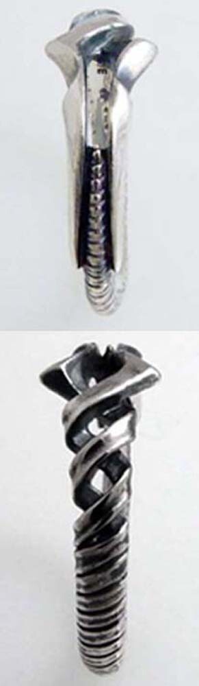 Neon Genesis EVANGELION Lanse of Longinus 925 Silver Ring #12(5.2cm)
