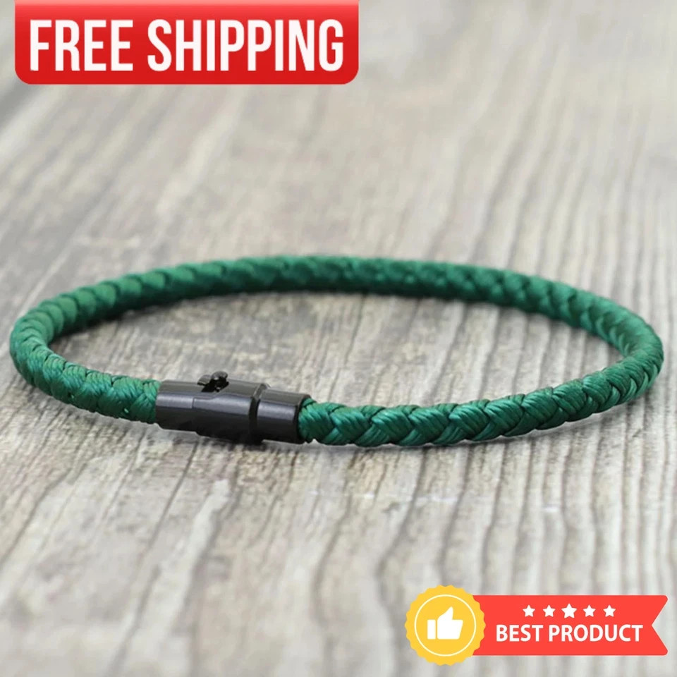 Braided Rope Bracelet Good Luck Fortune Couple Bracelet Cuff Bangle For Man Wome