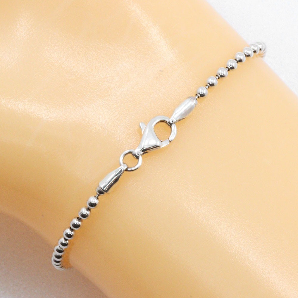 Gucci Bracelet Authentic Logo Plate 925 Silver Unisex 19.5cm From Japan