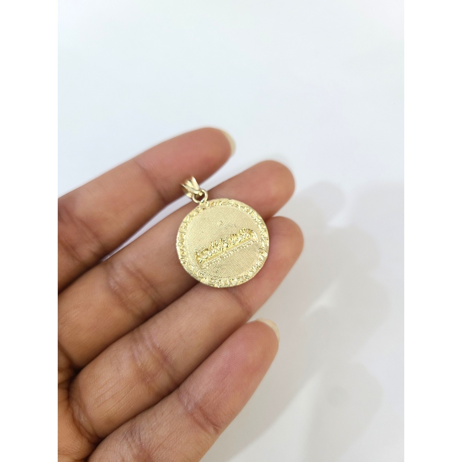 10K Yellow Gold Franco Chain Last Supper Pendant 1mm 16 18 20 22 24 Women Men
