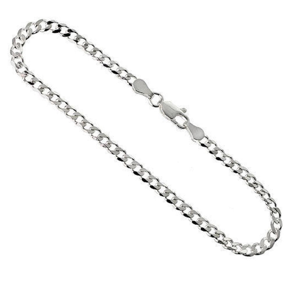 Stainless Steel Cuban Curb Link Chain Necklace, 3mm,3.5mm,4.5mm,5.3mm,6mm or 7mm