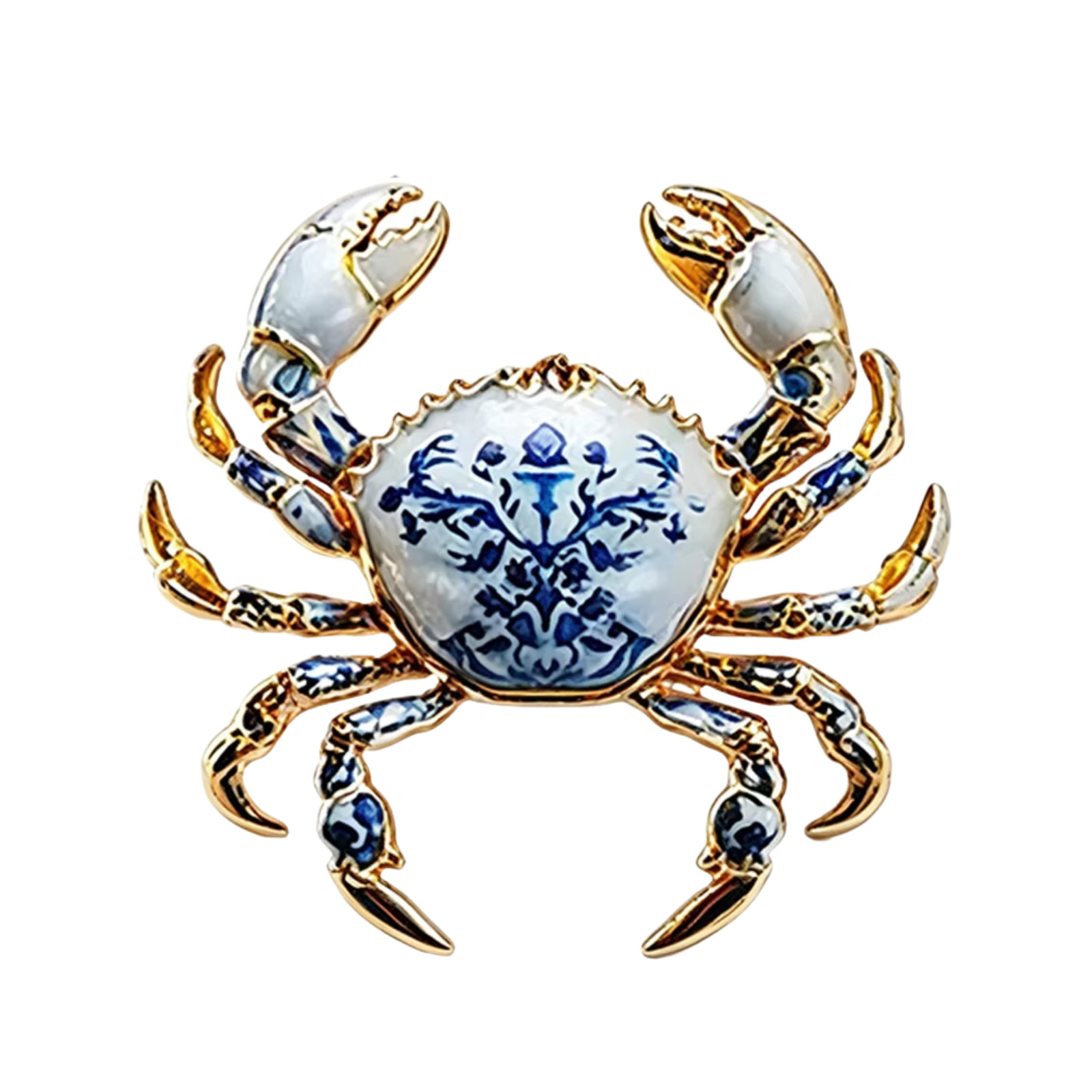 Patriotic USA 250 Crab Brooch 4th of July Red White Blue Lapel Pin USA Gift