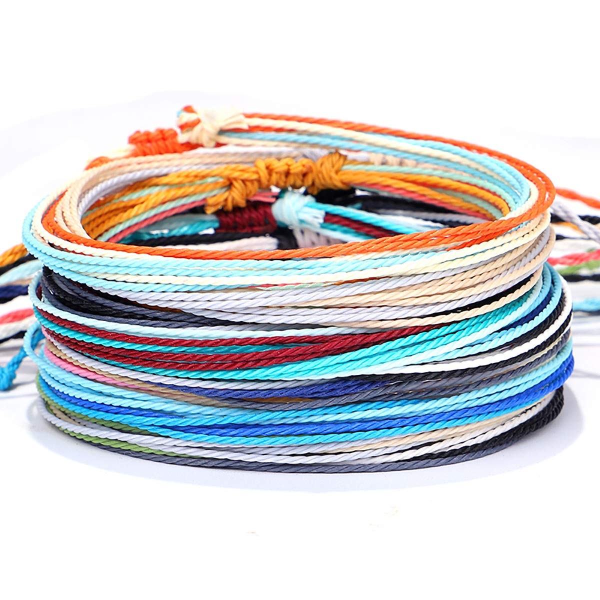 yfstyle 12Pcs Summer Beach Surfer Anklet Bracelets for Women Men Adjustable H…