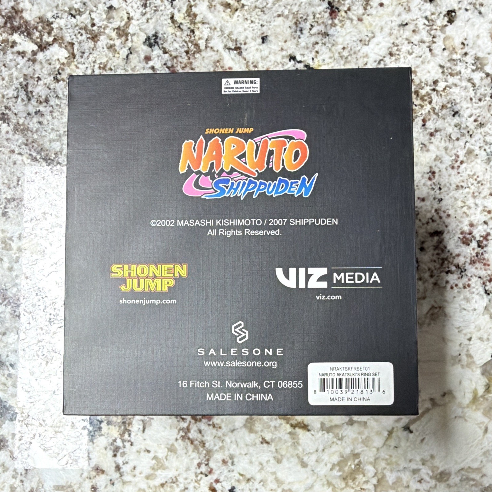 Naruto Shippuden Akatsuki 10 Ring Collectible Box Set READ DESCRIPTION