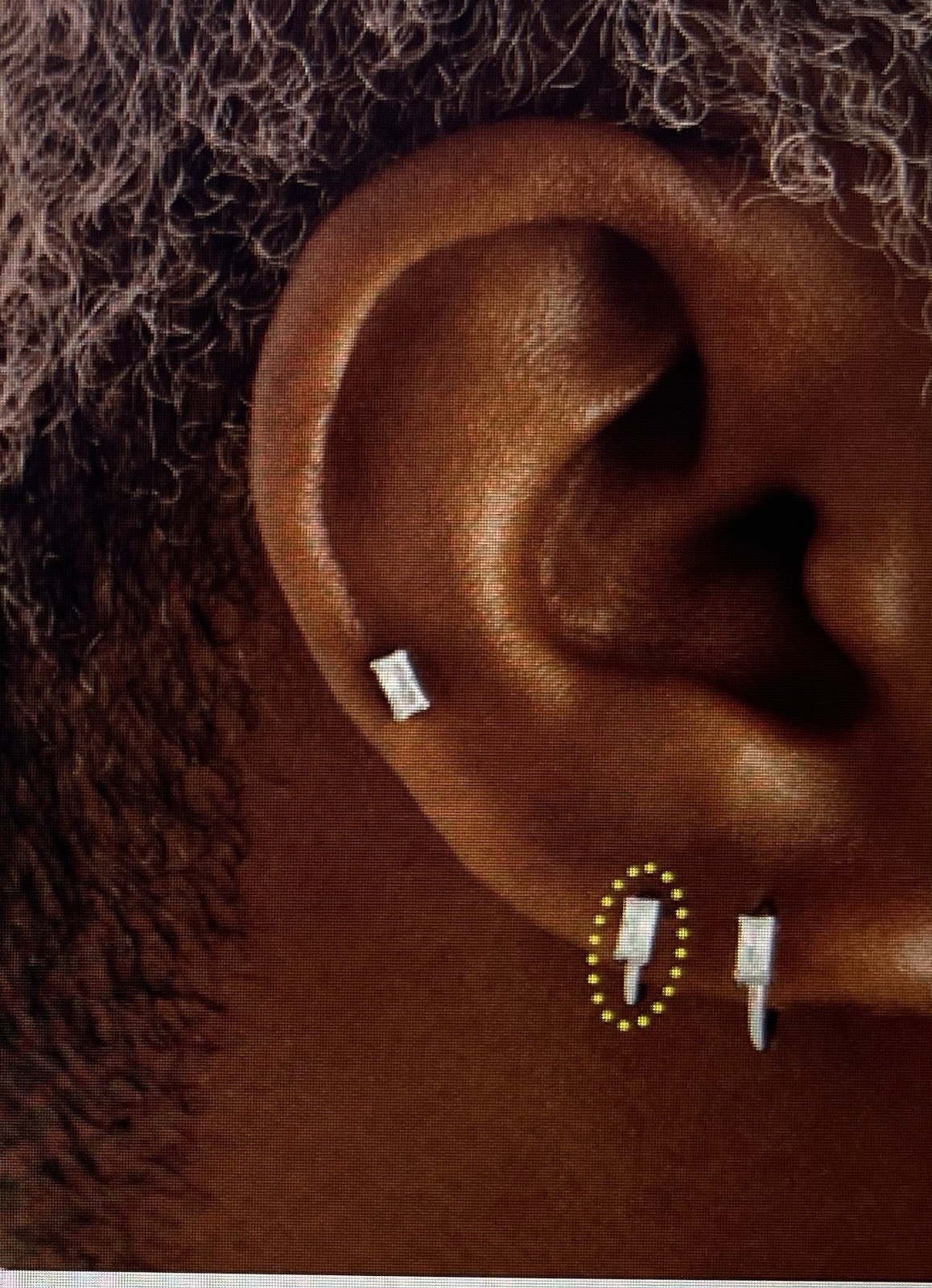 NEW Clickers (2) From STUDS In Silver